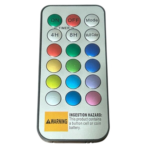 6 Ghost Color Changing Flickering Flameless Candles Battery Op w/ Remote & Timer - Picture 3 of 4